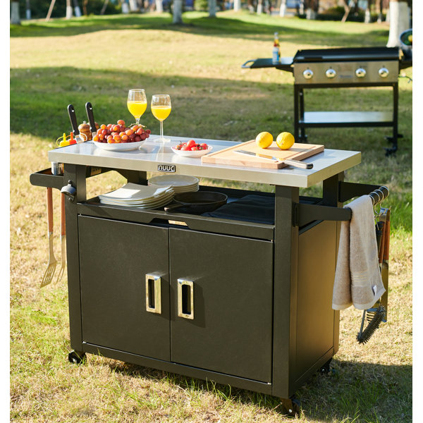 Outdoor kitchen 2025 island cart